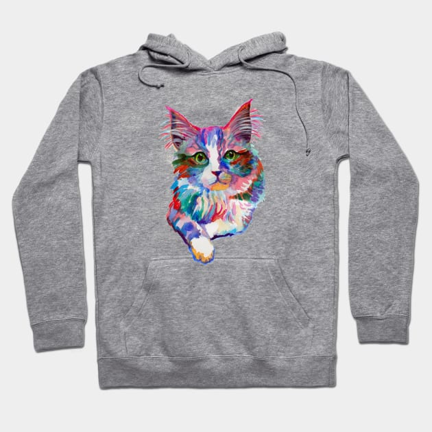 Gree eyes cat Hoodie by AgniArt